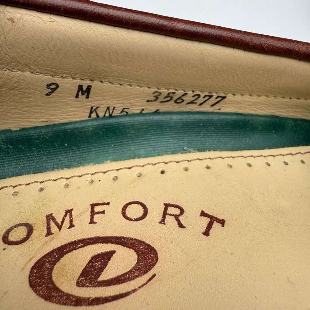 Brown Dexter Men's Leather Loafers with Tassels Size 9M - Picture 6 of 9